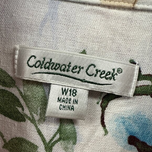 Coldwater Creek Multicolor Floral Jean Linen Jacket - Picture 3 of 12